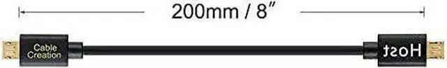 Alt view image 7 of 7 - CableCreation Micro USB to Micro USB OTG Cable, Male to Male, Compatible with DJI Spark and Mavic, PS4, Owlet, Android Phone and Tablet, DAC and More,8 inch / 20CM