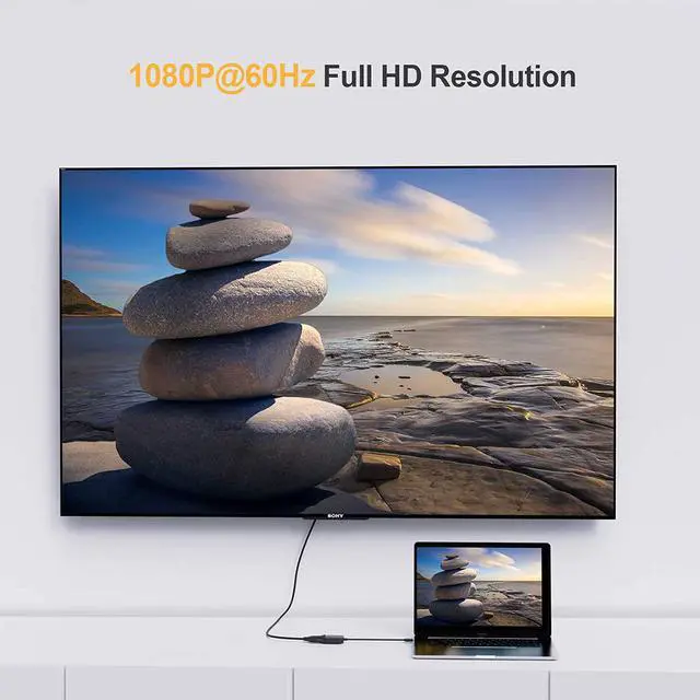 Alt view image 3 of 7 - USB C to DVI Adapter 1080P@60Hz, CableCreation USB-C to DVI-D Cable Adapter Compatible with MacBook Pro/Air 2020 2019, iPad Pro 2020/2018, Surface Book 2, XPS 15 13, Galaxy S20 S10