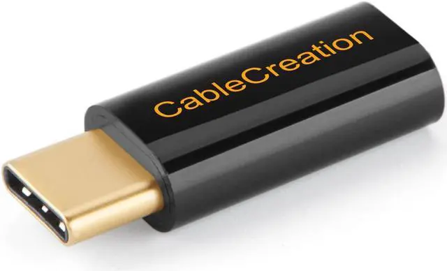 Alt view image 2 of 6 - USB C to Micro USB Adapter[5-Pack], CableCreation USB Type C Adapter Micro USB to USB-C with 56K Resistor, Compatible Galaxy S9/S9+, Mate 10 Pro, MacBook, Moto Z etc. Black