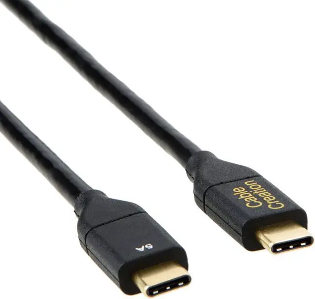 Alt view image 3 of 6 - USB C to C Cable 100W, 6ft CableCreation USB C to USB C Cable 5A Fast Charging, Compatible with MacBook Pro 2020/2019/2018, iPad Pro 2020/2018, Galaxy S20 S10 S9, Note 10,1.8M/ Black