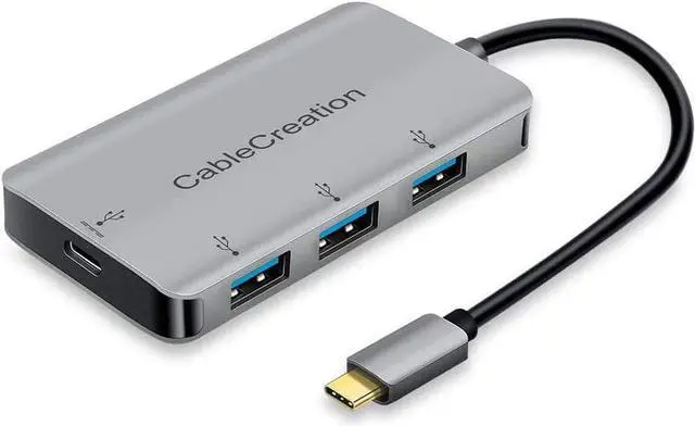 Main image of CableCreation USB C Data hub, USB Type C to 3 USB 3.0 Aluminum Adapter with PD Charging, Compatible with MacBook Pro 2019,iPad Pro 2018, Chromebook Pixel, XPS 13/15, Yoga 910, Galaxy S10 /S10+