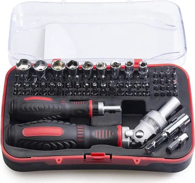 JENABOM 61 in 1 Ratcheting Screwdriver Set, Magnetic