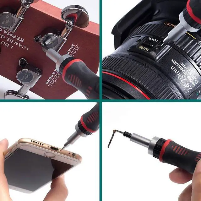 Alt view image 6 of 7 - JENABOM 61 in 1 Ratcheting Screwdriver Set, Magnetic Screwdriver Bit Set with Rotatable Ratchet Handles, Sockets & Bits, Household Repair Tool Kits for Computers, Electronic Devices, Furniture