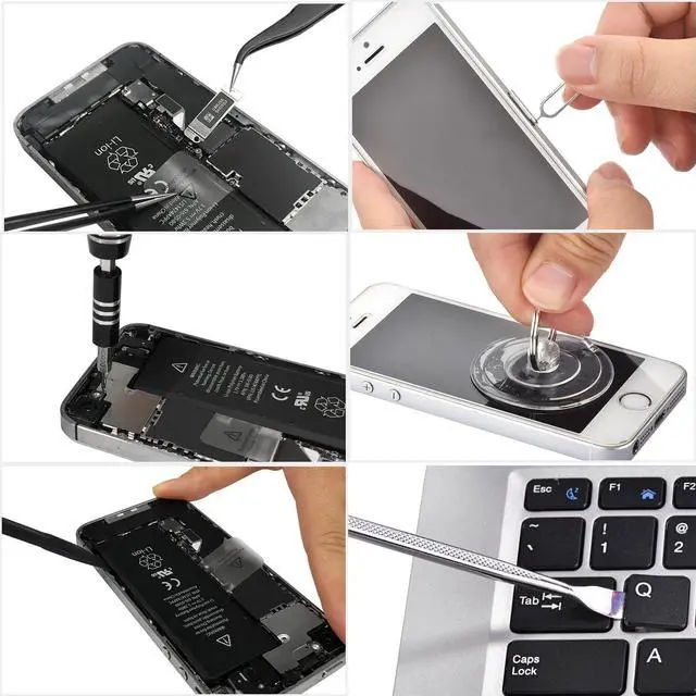 Alt view image 5 of 7 - Precision Screwdriver Set, Unamela 139 in 1 Computer Repair Tool Kit with 120 Bits, Magnetic Electronic Screwdriver Kit Compatible for Laptop, PC, MacBook, iPhone, Tablet, PS4, Xbox, Game Console