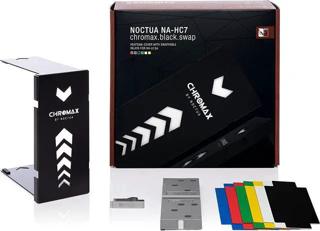 Alt view image 3 of 6 - Noctua NA-HC7 chromax.Black.swap, Heatsink Cover for NH-U12A (Black)