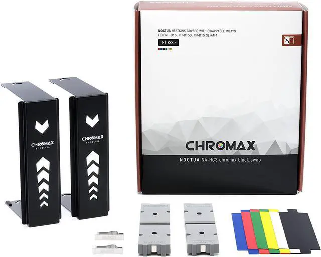 Alt view image 2 of 5 - Noctua NA-HC3 chromax.Black.swap, Heatsink Cover for NH-D15, NH-D15S & NH-D15 SE-AM4 (Black)