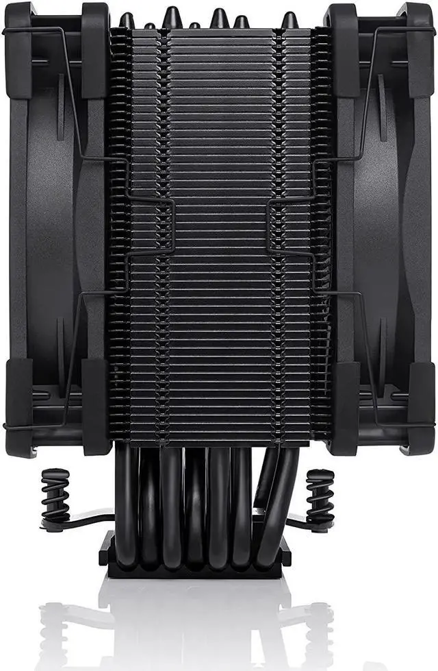Alt view image 4 of 7 - Noctua NH-U12S chromax.Black CPU Cooler with NA-HC2 chromax.White heatsink Cover