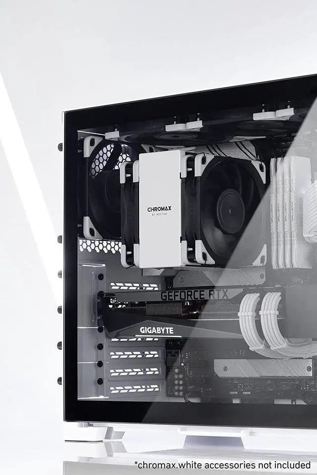 Alt view image 5 of 7 - Noctua NH-U12S chromax.Black CPU Cooler with NA-HC2 chromax.White heatsink Cover