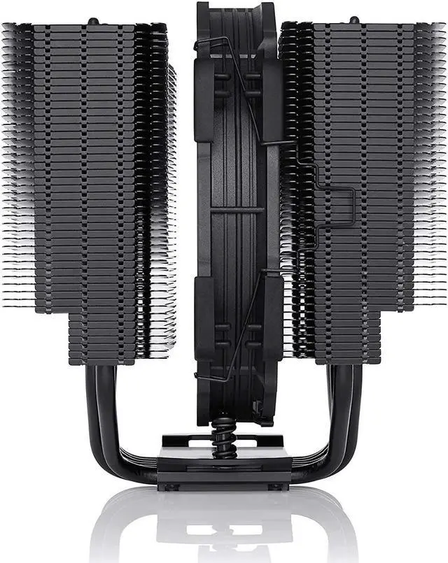 Alt view image 4 of 7 - Noctua NH-D15S chromax.Black CPU Cooler with NA-HC3 chromax.Black.swap heatsink Covers