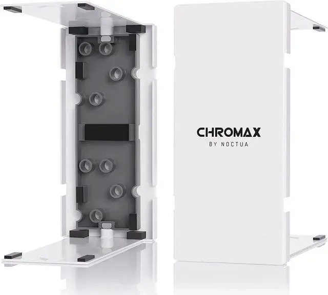 Alt view image 6 of 7 - Noctua NH-U12A CPU Cooler with NA-HC8 chromax.White heatsink Cover
