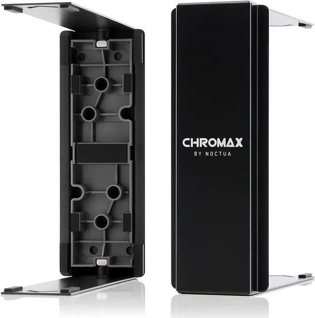 Alt view image 5 of 7 - Noctua NH-U12S CPU Cooler with NA-HC2 chromax.Black Heatsink Covers