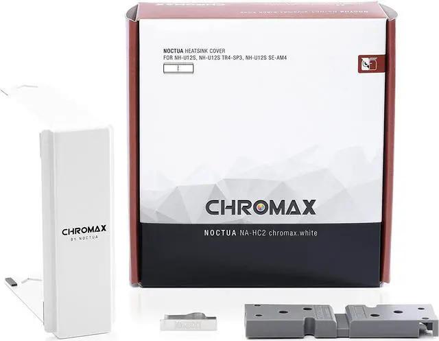 Alt view image 6 of 7 - Noctua NH-U12S CPU Cooler with NA-HC2 chromax.White Heatsink Covers