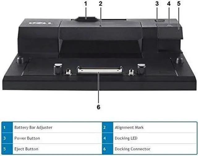 Alt view image 3 of 7 - Dell E-Port Replicator 3.0 with 130W Power Adapter E Series Latitudes (PRO3X)