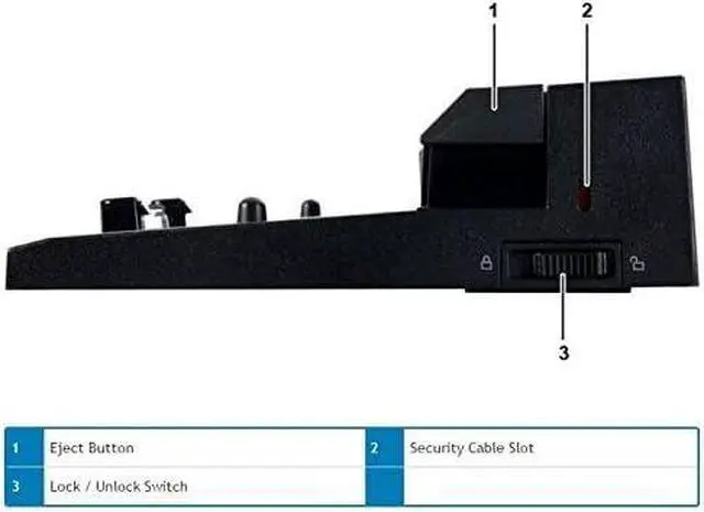 Alt view image 6 of 7 - Dell E-Port Replicator 3.0 with 130W Power Adapter E Series Latitudes (PRO3X)
