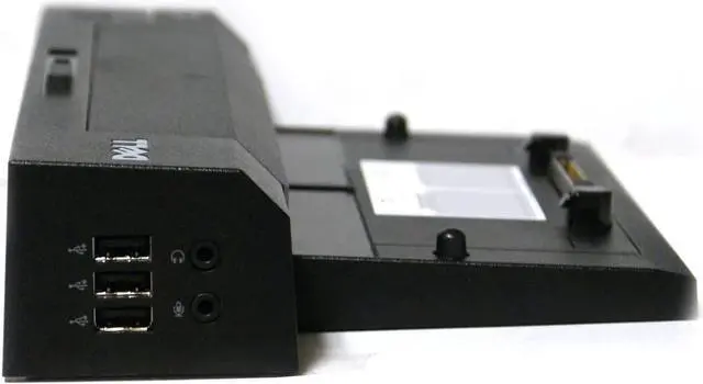 Alt view image 3 of 7 - Dell E-Port Replicator PR02X Docking Station and Port Replicator with PA-4E 130W AC for Dell E Series Laptop / Notebooks