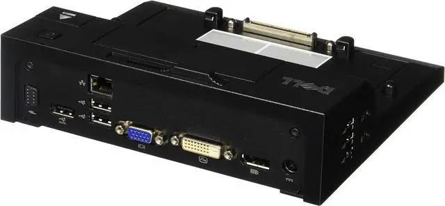 Alt view image 2 of 2 - Dell Pro3x USB 2.0 E-Port Replicator with 130-Watt Power Adapter Cord (Black) (SPR II 130)