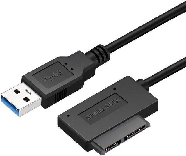 Main image of USB 3.0 to 7+6 13Pin Slimline SATA Laptop CD/DVD ROM Optical Drive Adapter Cable