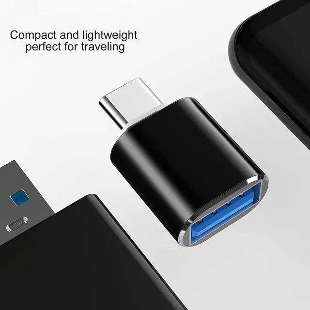 Alt view image 4 of 6 - USB C to USB Adapter (2 Pack) USB C Male to USB 3.0 Female Adapter, USB Type-C OTG Adapter Compatible with MacBook Pro iMac iPad Pro and Other Type C Thunderbolt 3 Devices