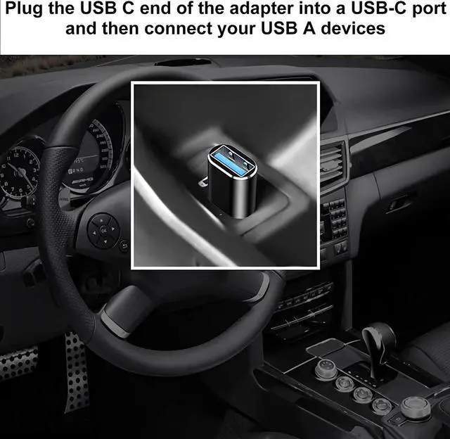 Alt view image 5 of 6 - USB C to USB Adapter (2 Pack) USB C Male to USB 3.0 Female Adapter, USB Type-C OTG Adapter Compatible with MacBook Pro iMac iPad Pro and Other Type C Thunderbolt 3 Devices