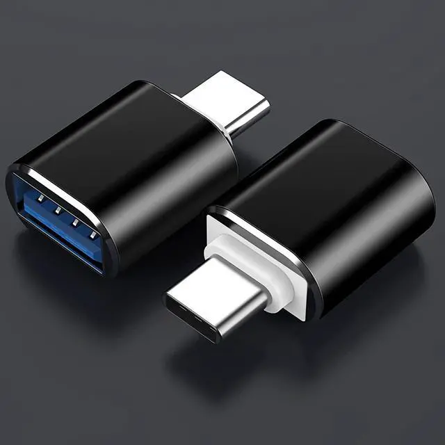 Alt view image 6 of 6 - USB C to USB Adapter (2 Pack) USB C Male to USB 3.0 Female Adapter, USB Type-C OTG Adapter Compatible with MacBook Pro iMac iPad Pro and Other Type C Thunderbolt 3 Devices