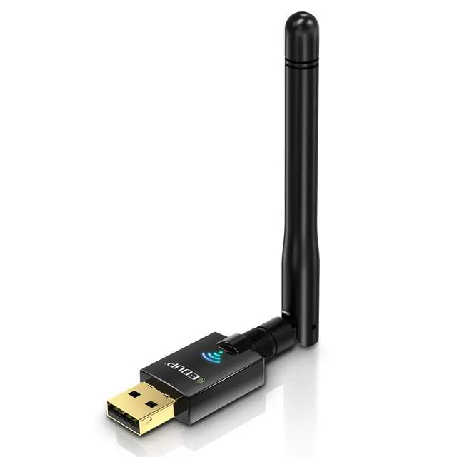 Main image of USB Wifi Adapter for PC, 600Mbps USB Wi-fi Dongle 802.11ac Wireless Network Adapter with Dual Band 2.4GHz/5Ghz High Gain Antenna for Desktop Laptop support Windows XP/Vista/7/8.1/10 Mac 10.7-10.15