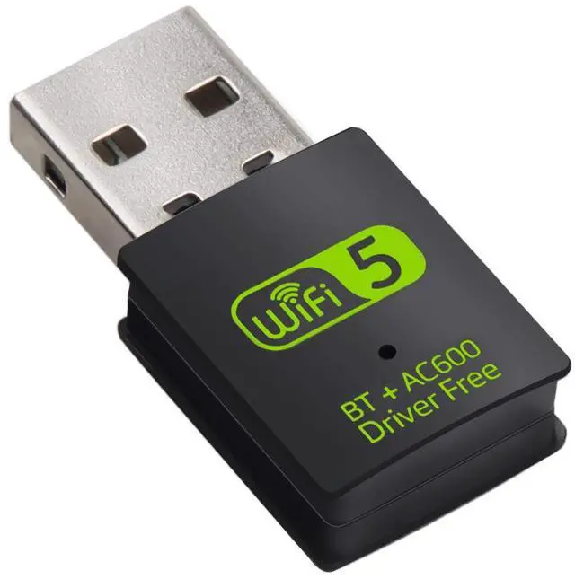Main image of USB WiFi Bluetooth Adapter, Hannord 600Mbps Dual Band 2.4/5Ghz Wireless Network External Receiver, Mini WiFi Dongle for PC/Laptop/Desktop