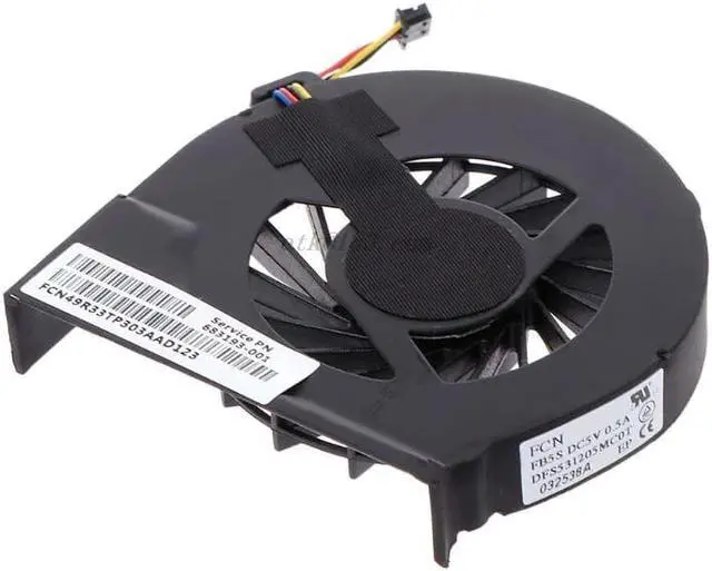 Alt view image 3 of 5 - Fan Laptop CPU Cooler 4 Pins Computer Replacement 5V 0.5A for HP Pavilion G4-2000 G6-2000 G6-2100 G6-2200 G7-200