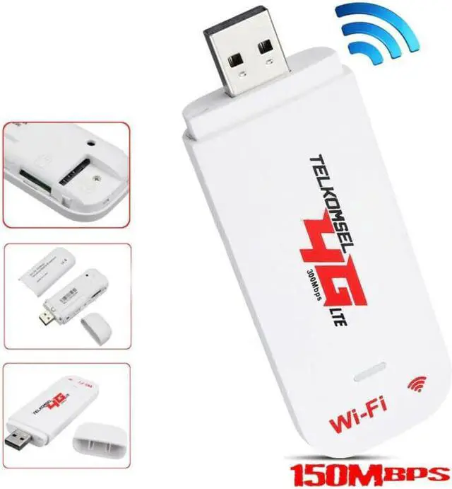 Alt view image 3 of 5 - 4G Router LTE WIFI Wireless USB Dongle Broadband Modem 150 Mbps Portable Car WIFI Router Hotspot