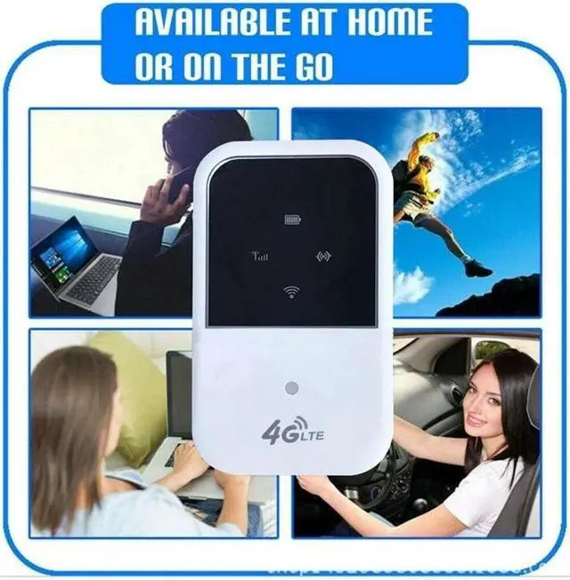 Alt view image 4 of 5 - 4G LTE Wifi Router Hotspot 150Mbps Unlocked Mobile Modem Supports 10 Users for Car Home Travel B1 B3