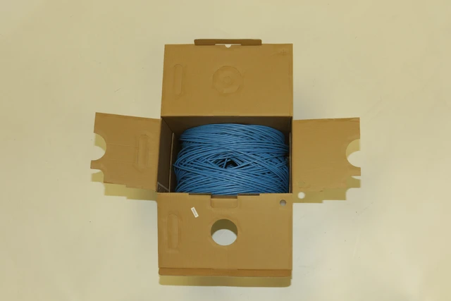 Alt view image 7 of 7 - 1000ft Cat6 Plenum (CMP) Cable, 23 AWG 550Mhz, 23AWG 4Pair Solid, | Fluke Test Passed | Unshielded Twisted Pair (UTP), Blue