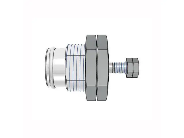 Alt view image 3 of 6 - FESTO EGZ-16-10 Screw-In Cylinder 15040 Stroke 10 mm