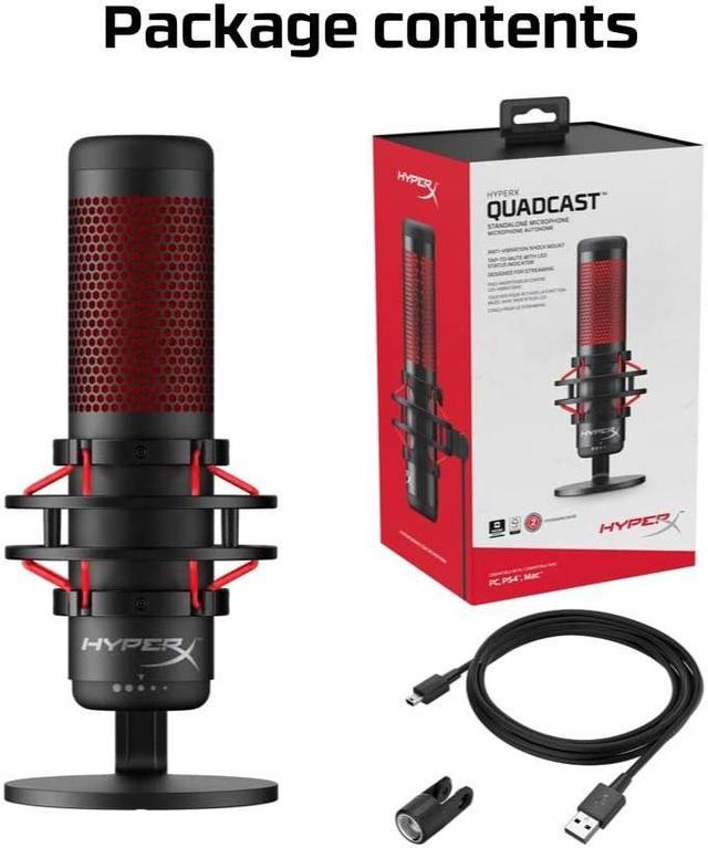 HyperX - QuadCast S USB Electret Condenser Microphone - WhatGeek