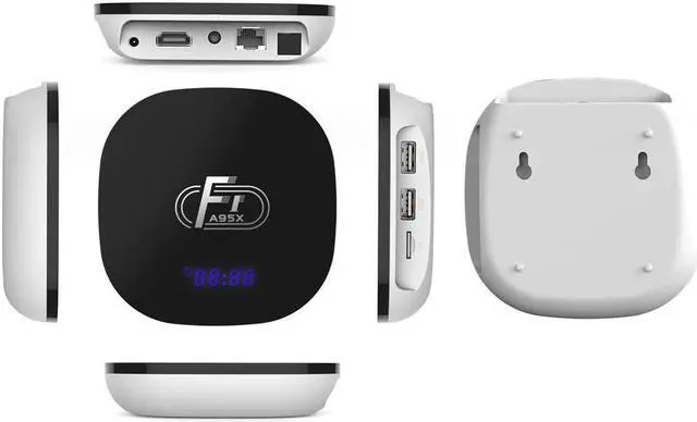 Alt view image 2 of 5 - 8.1 Smart TV Box  F1 Amlogic S905W Quad Core 2G 16G Support H.265 4K 2.4GHz WiFi Media Player Youtube HD Set Top Box