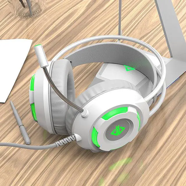 Alt view image 3 of 5 - AX120 Wired Gaming Headset Noise Cancelling Headphones 7.1 HD Stereo with Mic for PS4 Xbox Switch PC Games LED Earphones