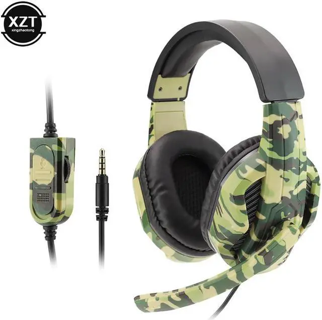 Alt view image 2 of 5 - 3.5mm Jack Camouflage Gaming Headset Cool Gamer Headphones for PS4 PS3 Xbox Switch Stereo Head-mounted Computer Boy Friend Gift