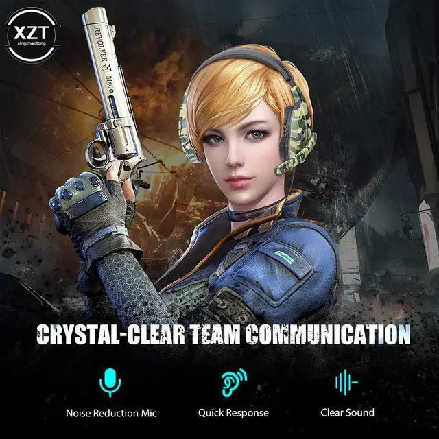 Alt view image 4 of 5 - 3.5mm Jack Camouflage Gaming Headset Cool Gamer Headphones for PS4 PS3 Xbox Switch Stereo Head-mounted Computer Boy Friend Gift