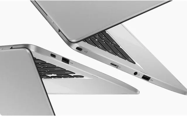 Alt view image 10 of 14 - Asus Chromebook 14" HD 32GB eMMC 4GB RAM Intel Celeron N3350 - Silver Chrome OS C423NA-DH02