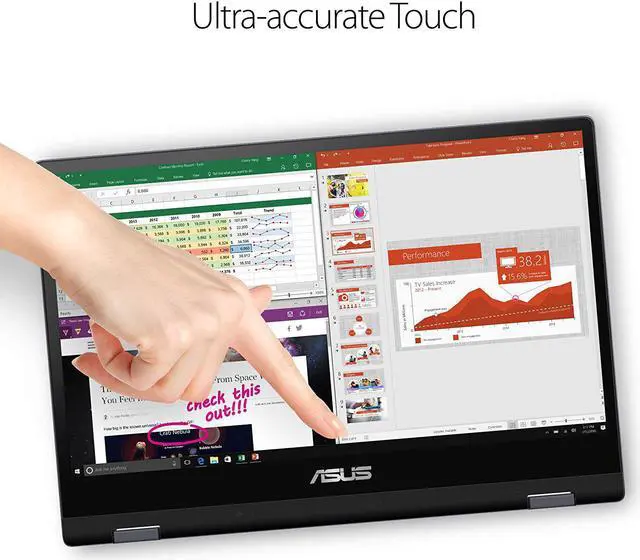 Alt view image 4 of 8 - ASUS VivoBook Flip 14 TP412FA-OS31T Intel Core i3-8145u 2.1GHz 4GB 128GB SSD Intel UHD Graphics 620 14.0" Touchscreen Windows 10 in S mode