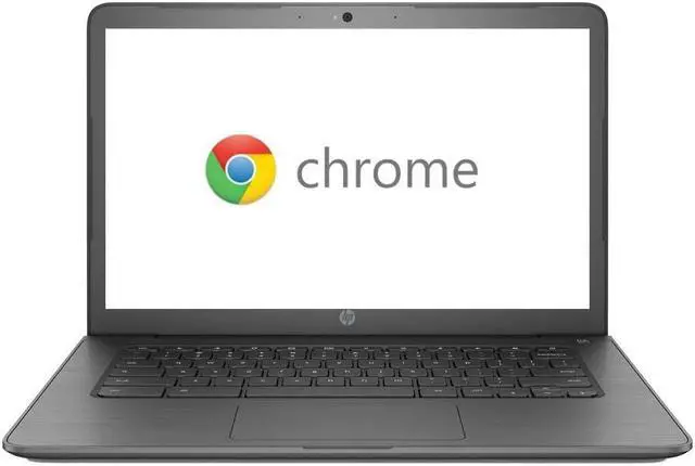 Main image of HP Chromebook 14-ca003cl 14" FHD IPS Laptop Intel Celeron N3350 1.10 GHz up to 2.4 GHz Intel HD Graphics 500 4GB DDR4-2400 RAM 64 GB eMMC Chrome OS, B Grade - 7YB67UA