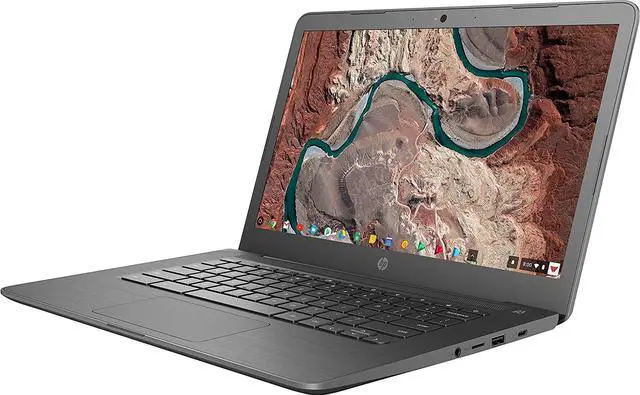Alt view image 2 of 7 - HP (B-Grade w/ scratches) 14-ca023nr Chromebook Intel Celeron N3350 (1.1 GHz) 4 GB Memory 32 GB eMMC SSD 14.0" Chrome OS
