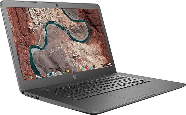 Alt view image 3 of 7 - HP (B-Grade w/ scratches) 14-ca023nr Chromebook Intel Celeron N3350 (1.1 GHz) 4 GB Memory 32 GB eMMC SSD 14.0" Chrome OS