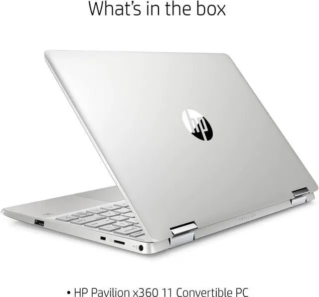 Alt view image 2 of 5 - HP Pavilion x360 m Convertible 11m-ap0023dx 11.6" HD 1366 x 768 Touchscreen IPS Display Intel Pentium Silver N5030 1.1 GHz Intel UHD Graphics 4 GB RAM 128 GB SSD Windows 10 Home S - Silver