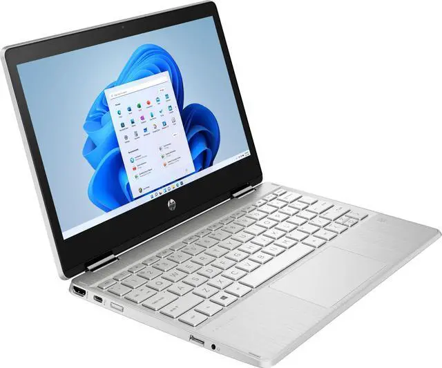 Alt view image 4 of 5 - HP Pavilion x360 m Convertible 11m-ap0023dx 11.6" HD 1366 x 768 Touchscreen IPS Display Intel Pentium Silver N5030 1.1 GHz Intel UHD Graphics 4 GB RAM 128 GB SSD Windows 10 Home S - Silver