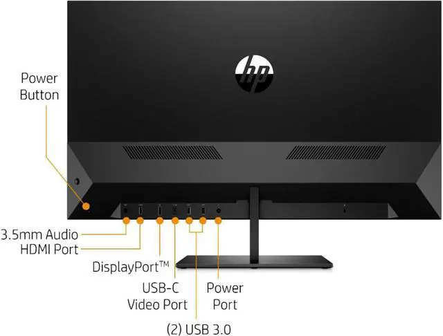Alt view image 5 of 6 - HP Pavilion 32 QHD 32" 2560 x 1440 @ 60 Hz 10000000:1 dynamic; 3000:1 static 5 ms gray to gray (with overdrive); 20 ms gray to gray 4WH45AA#ABA