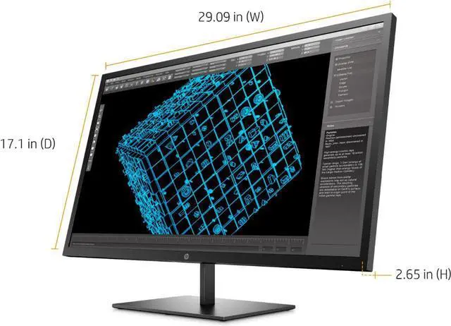 Alt view image 4 of 6 - HP Pavilion 32 QHD 32" 2560 x 1440 @ 60 Hz 10000000:1 dynamic; 3000:1 static 5 ms gray to gray (with overdrive); 20 ms gray to gray 4WH45AA#ABA