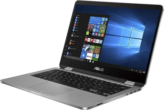 Alt view image 4 of 7 - ASUS J401MA-PS04T 14" 2-in-1 Touch Laptop Intel Celeron N4020 1.1GHz 4GB 128GB EMMC Win 10 Home