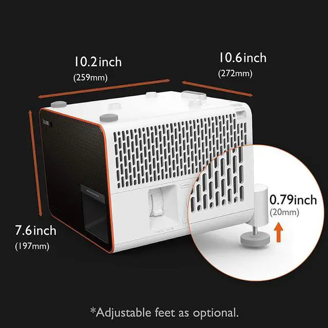 Alt view image 5 of 6 - BenQ X3000i 3000 ANSI Lumens XPR 4K UHD 3840 x 2160 Gaming Projector Bluetooth 4.2 16:9 with Android Wireless Adapter