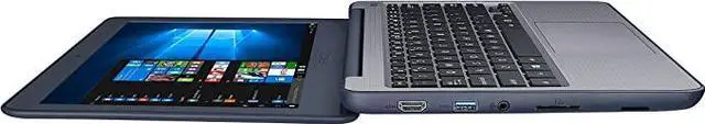 Alt view image 5 of 6 - Asus VivoBook W202NA-C1-CA 11.6" 1366 x 768 Laptop Intel Celeron N3350 1.1GHz 4GB DDR3 64GB eMMC Intel HD Graphics W10
