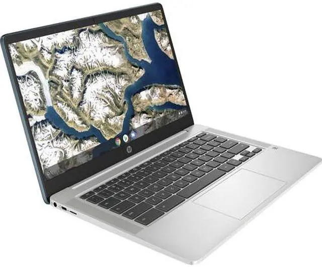Alt view image 2 of 6 - HP Chromebook 14A-NA0070NR 14" HD Anti Glare Intel Celeron N4000 1.1 GHz up to 2.6 GHz 4 GB DDR4 32 GB eMMC Wi-Fi 5 (2x2) Bluetooth 5 Intel UHD Graphics 600 Chrome OS