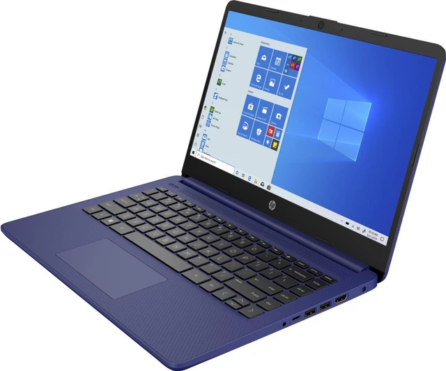 Alt view image 3 of 4 - HP 14-DQ0005TG 14" HD Laptop Intel Celeron N4020 1.1 GHz up to 2.8 GHz Dual core 4GB DDR4-2400 RAM 64GB eMMC Intel UHD Graphics Graphics Windows 10 Home